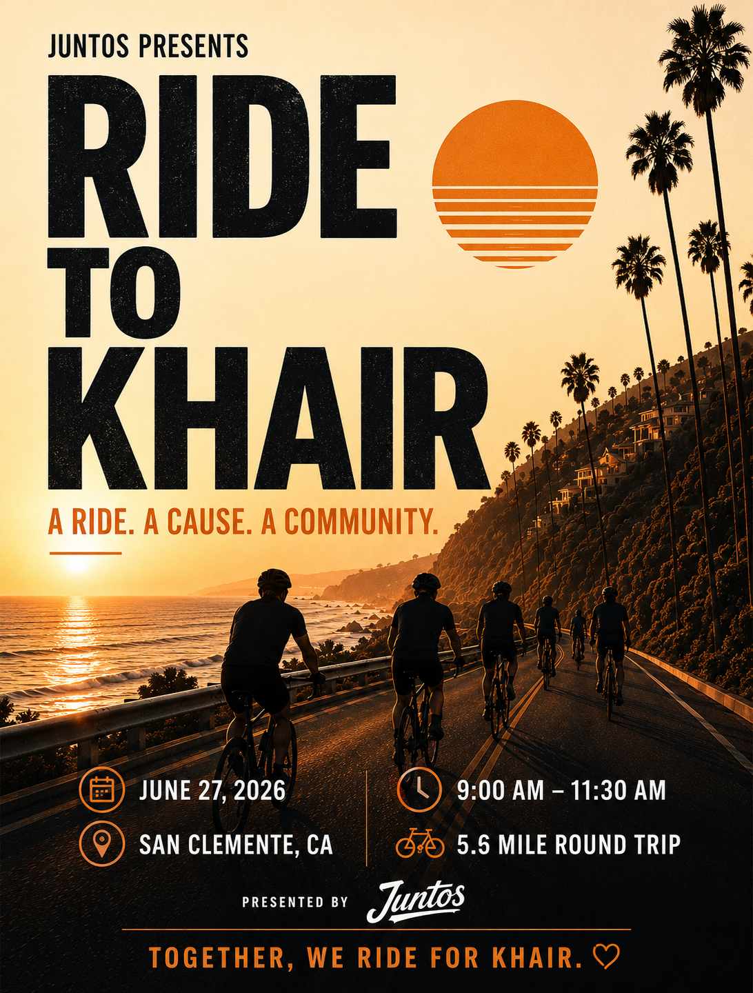 Ride to Khair event flyer